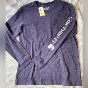 Carhartt Heathered Purple Long Sleeve Tee